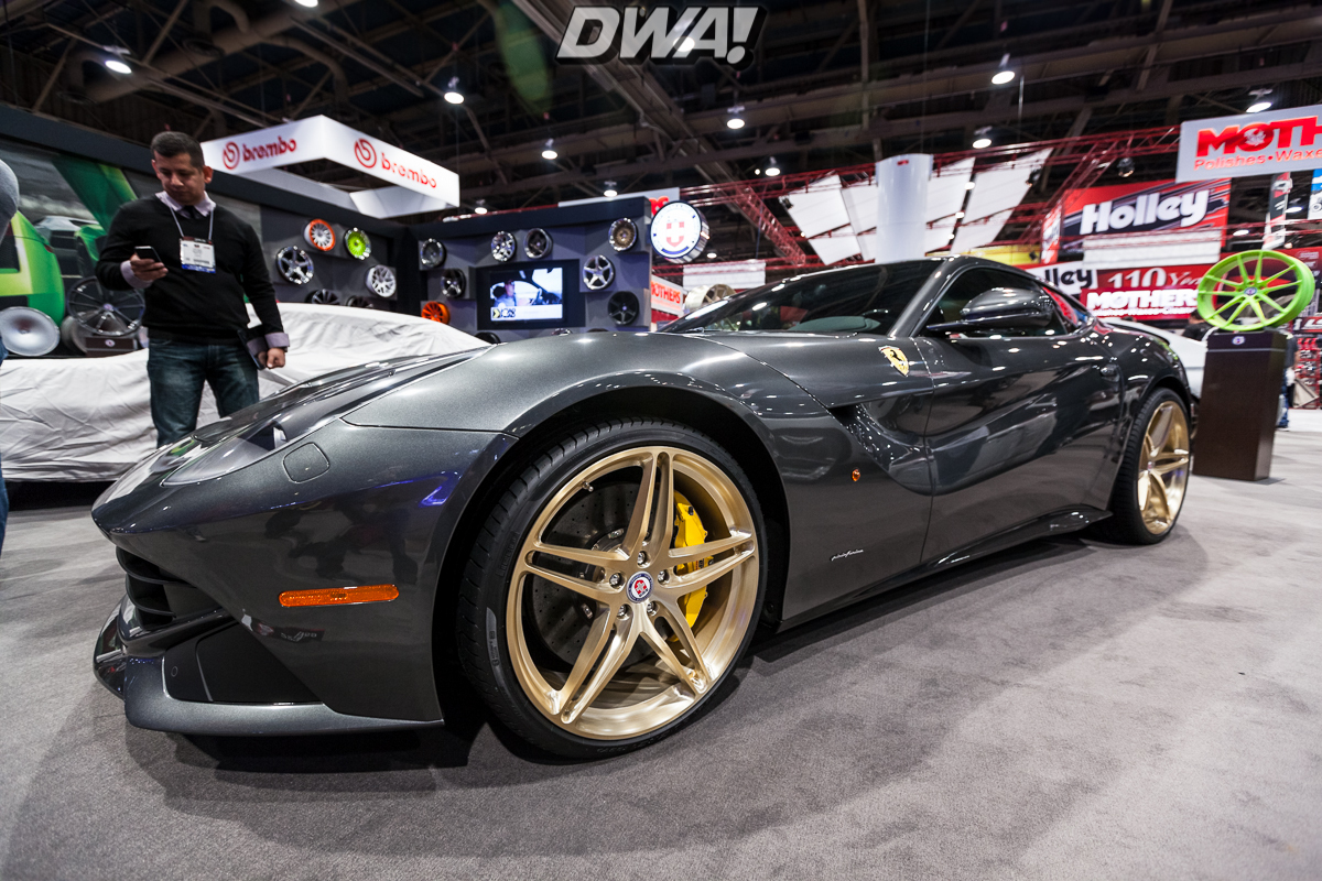 Ferrari F12 on some killer HRE Wheels at the HRE booth