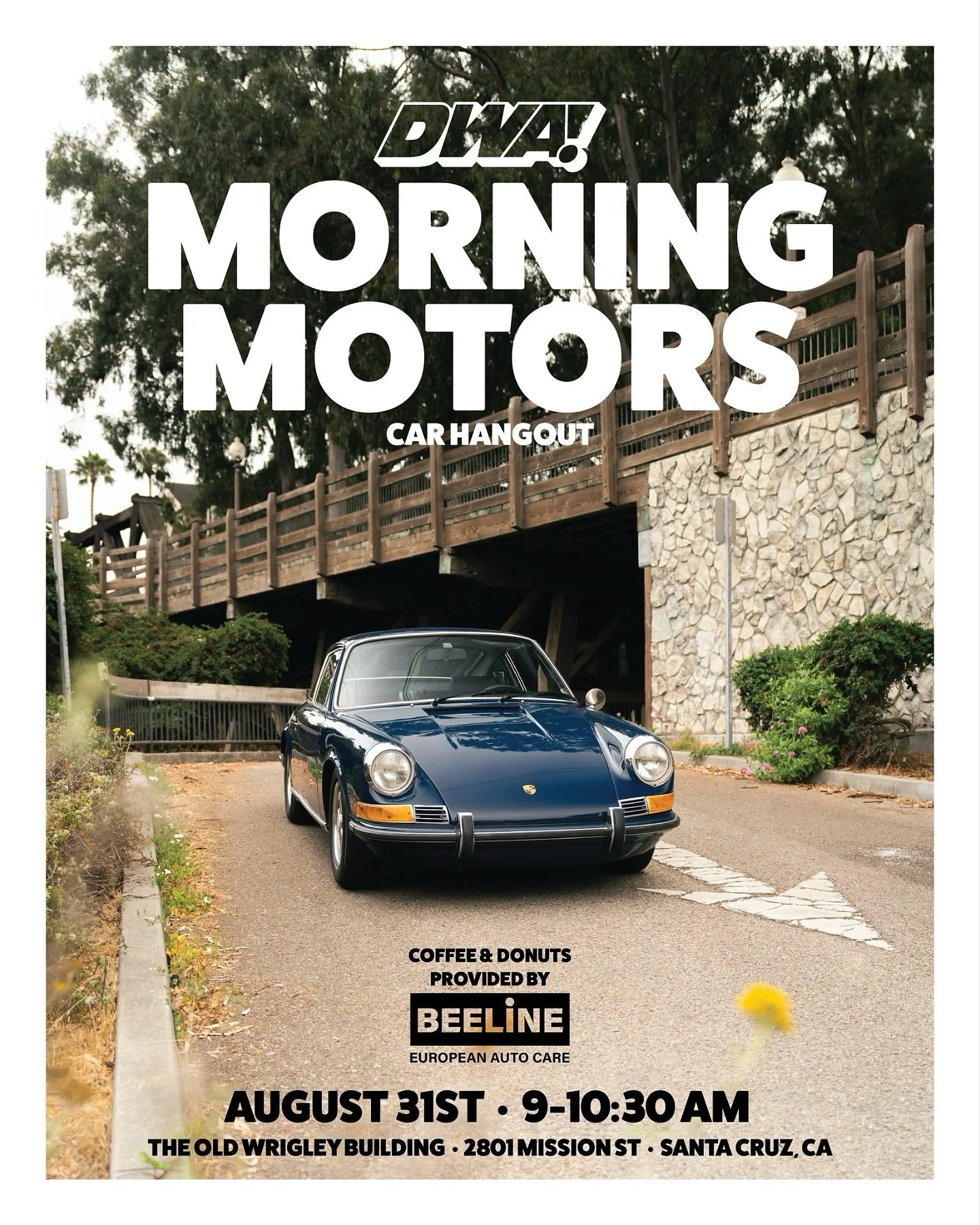 See you at DWA! Morning Motors on Sunday, August 31st at The Old Wrigley Building!

Coffee and donuts provided by our friends at @beelinemotorclub

&bull;Don&rsquo;t Be A Dick!
&bull;No Revving
&bull;No Saving Spots
&bull;No Burnouts 
&bull;Leave The