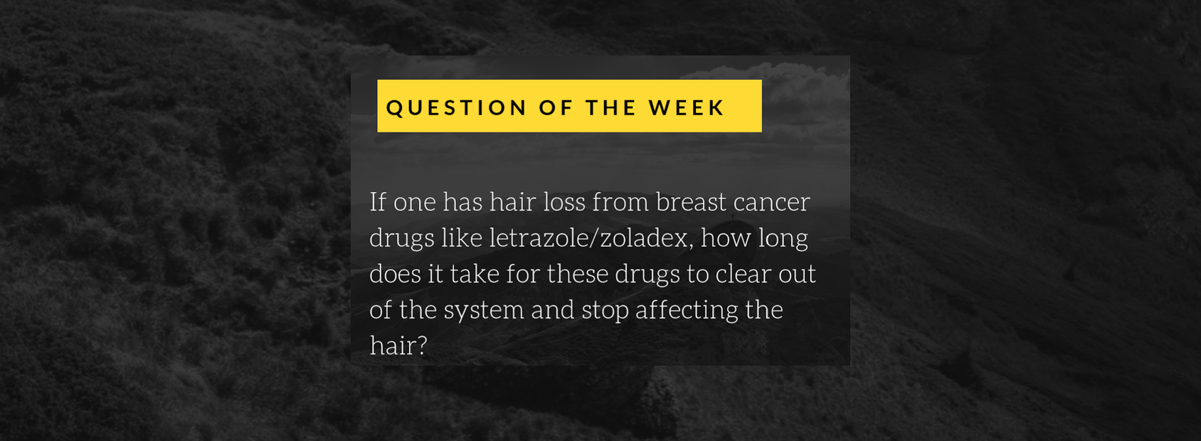 Hair loss after Breast Cancer Endocrine Therapy — Donovan Hair Clinic