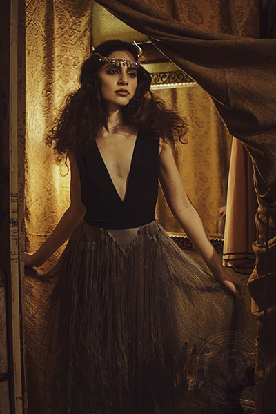   Hair by Nicole Crust   Make-Up by Pada   Wardrobe Stylist Yuli Xenexai- Xx Style Productions    Photos by Lars of Made in Eighty    Designer JoyNoelle   Model Taylor Skyye 