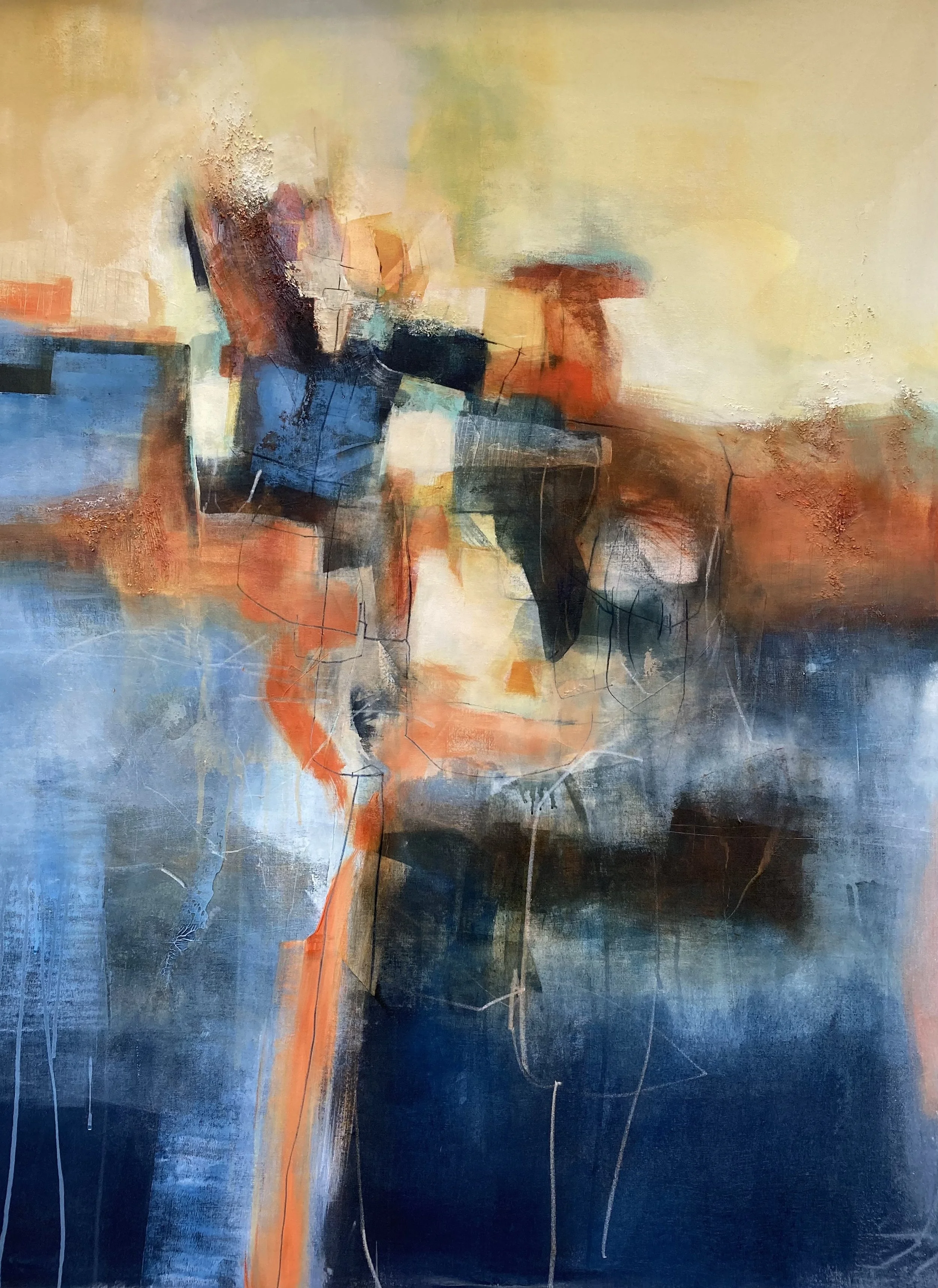 Read Between the Lines - Acrylic and mixed media on canvas 160x100cm 2024.jpg