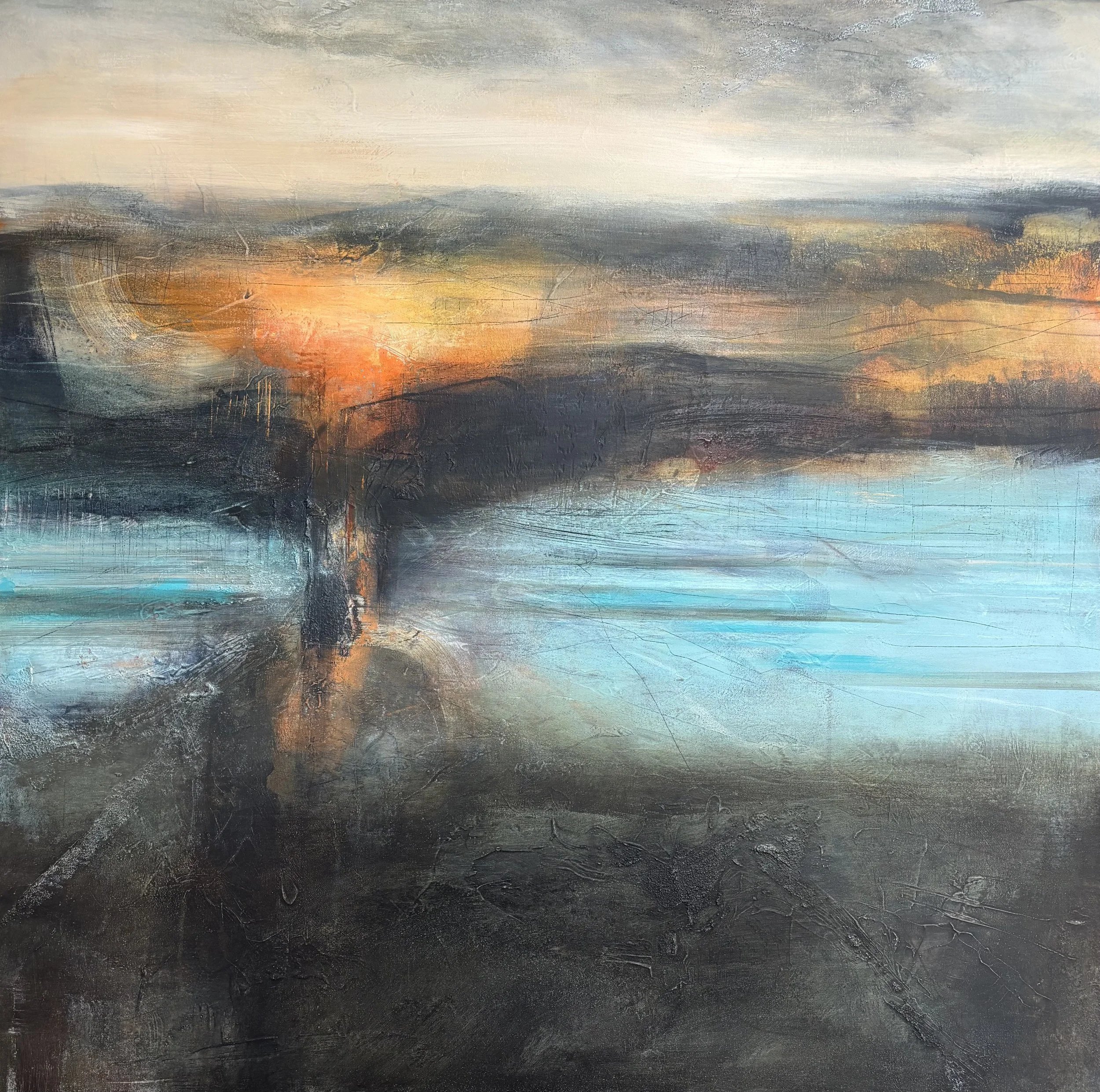 Find the River  Acrylic on canvas 100x100cm 2025.jpeg