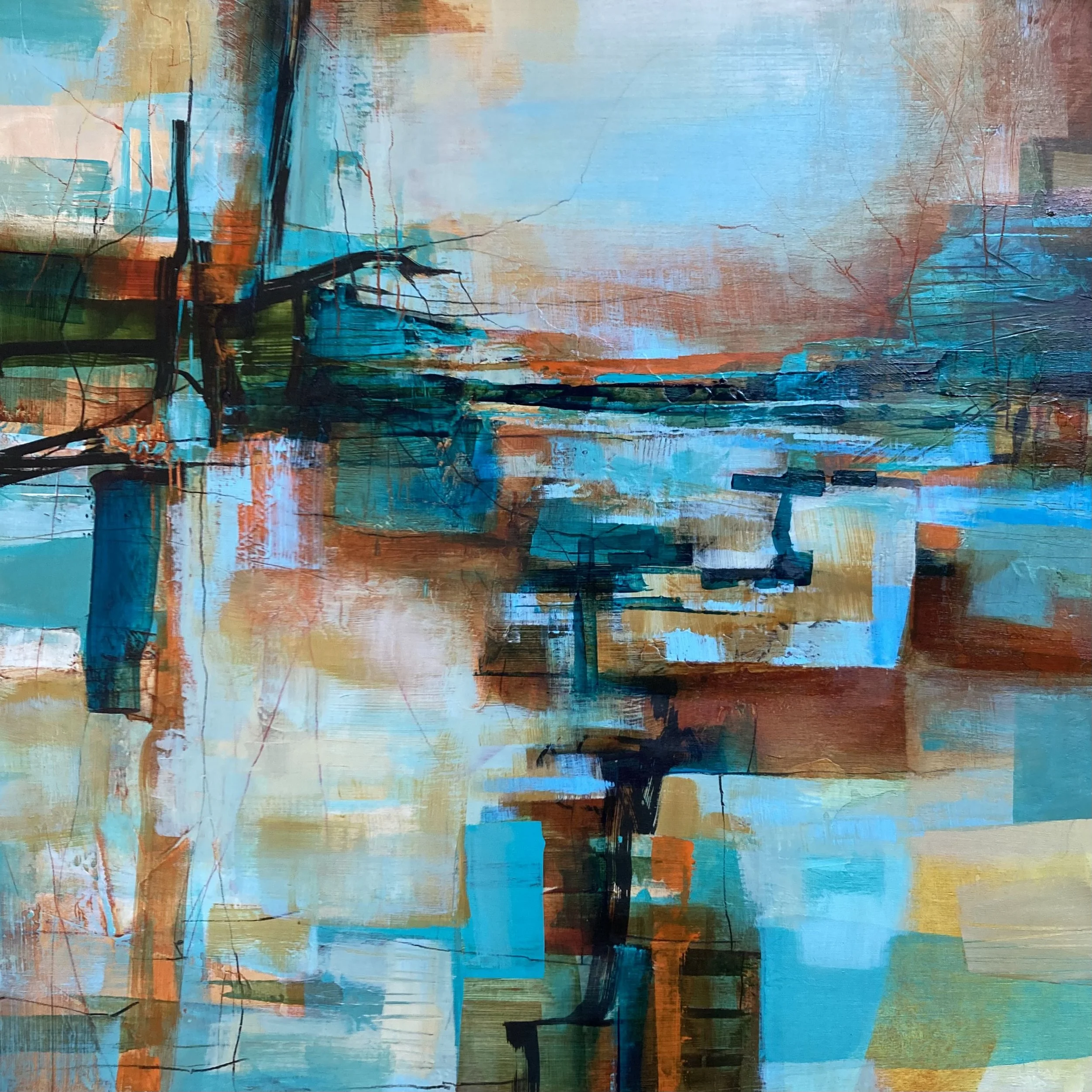 Fine Balance 1 acrylic on wood panel 50x50cm 2022.jpg