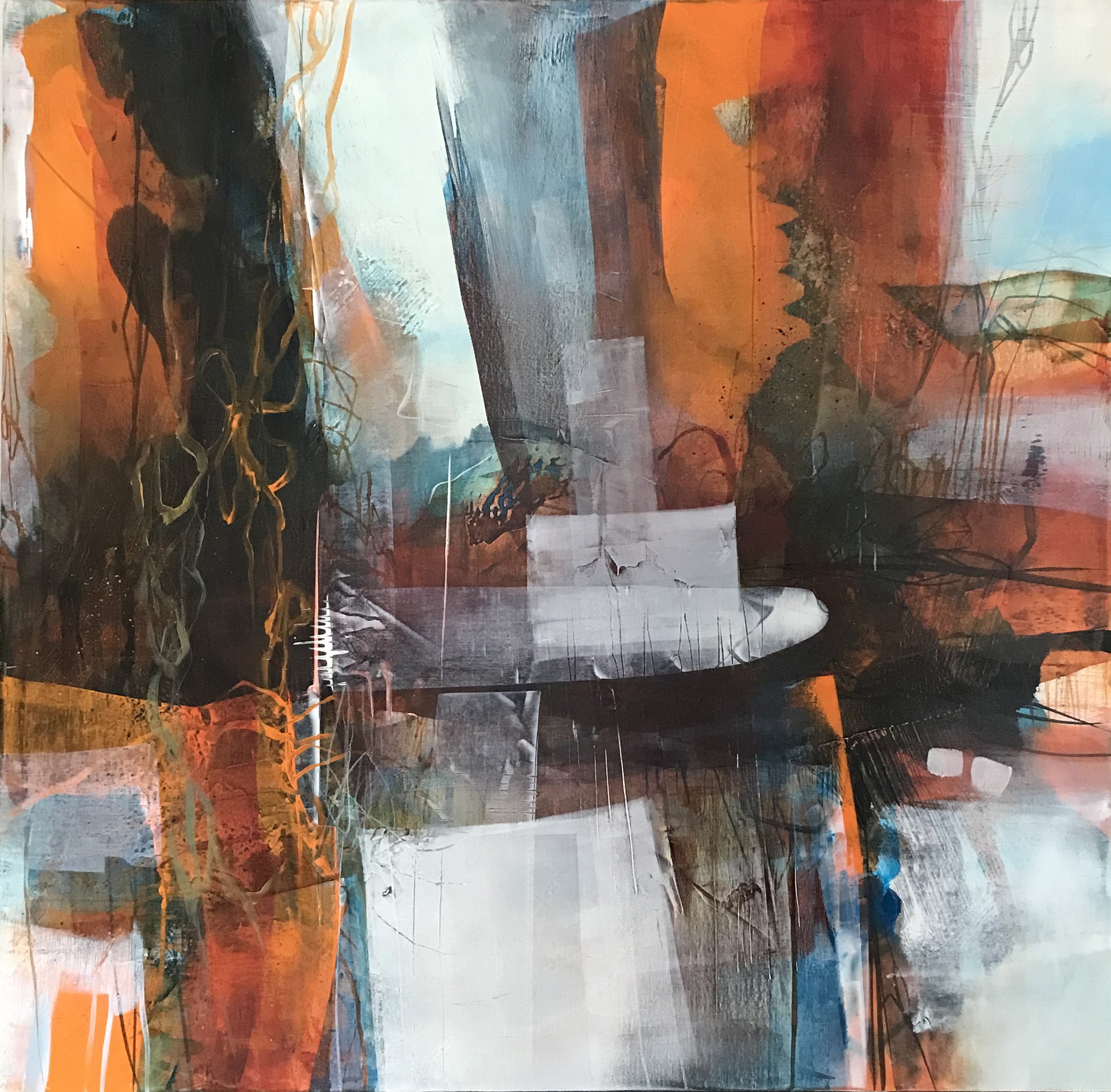 Elemental, 80x80cm acrylic on canvas 2021.jpg