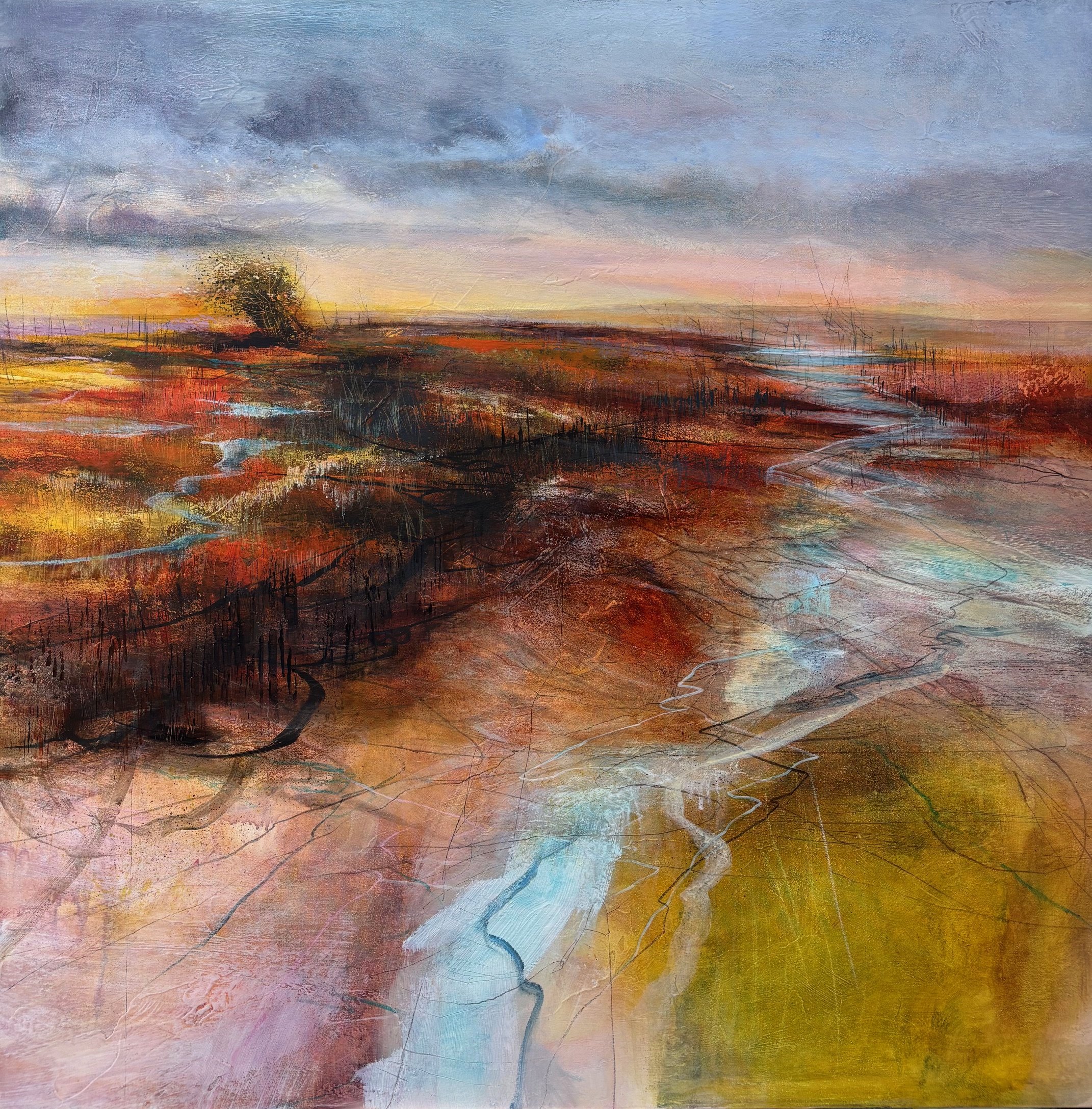 Earthly.  Acrylic on canvas 100x100cm 2025.jpg
