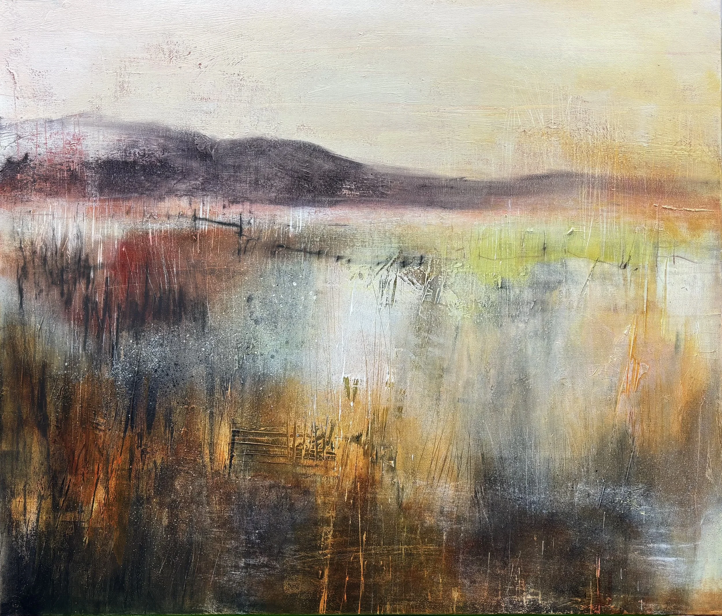 Plain.  Acrylic on canvas 60x70cm framed 2025.jpg
