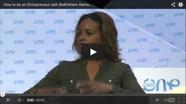 Video: Watch Bethlehem Tilahun Alemu interviewed at The One Young World Summit 2013 in Johannesburg