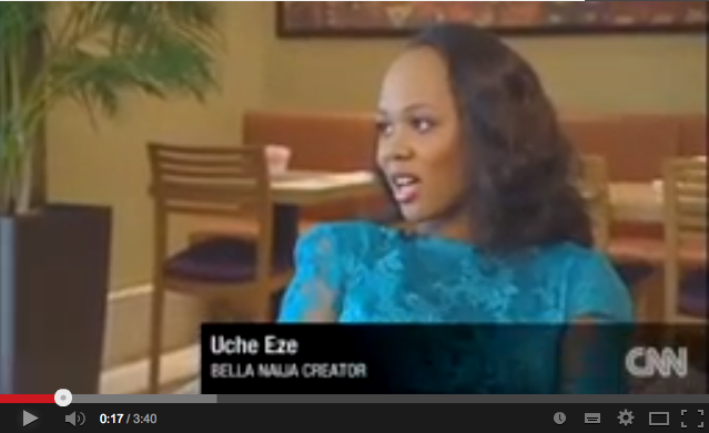 Video: Uche Pedro the founder of Bella Naija interviewed by CNN