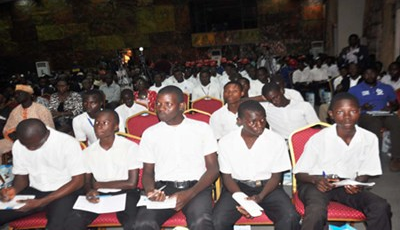 Adenike Ogunlesi addresses budding entrepreneurs at the Lagos 2014 Enterprise Day