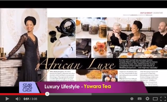 Video: Swaady Martin introduces her Yswara range of signature African teas