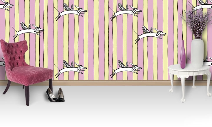 Victoria Verbaan, a hugely talented designer, artist and illustrator creates beautiful handprinted and illustrated designs, fabrics and wallpaper