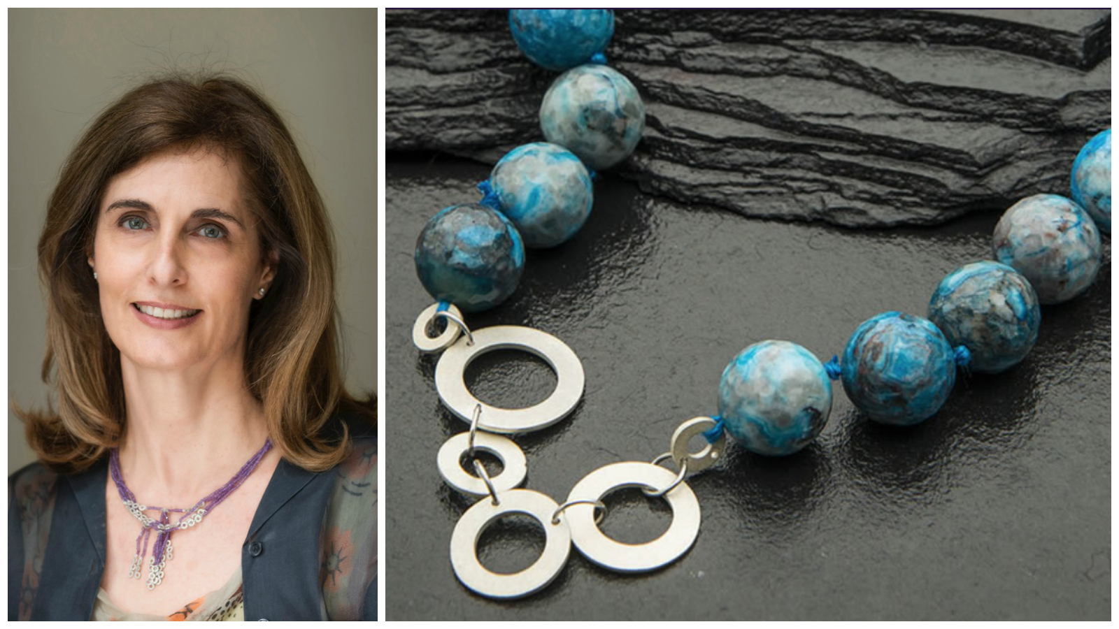   Janet Pulford , founder of Gemboree, a South African jewellery designer inspired by the natural precious and semi-precious stones of her country to create unique, relaxed pieces reflecting the colours of the changing seasons. Click to learn more. 