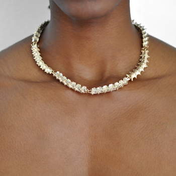 Skeleton Gilt Necklace on Model.jpg