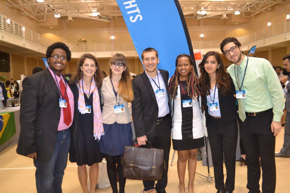 Priscilla, Co-founder of S.T. initiative at the CGIU conference 2015 with other Co-founders from Middlebury college.jpg
