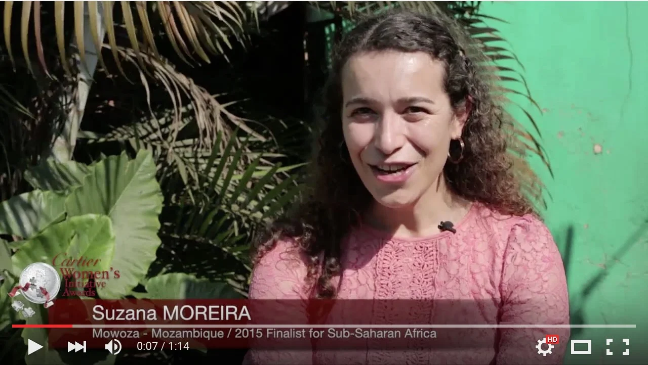 Suzana Moreira founder of MoWoza speaks about entrepreneurship - 2015 Cartier Awards finalist
