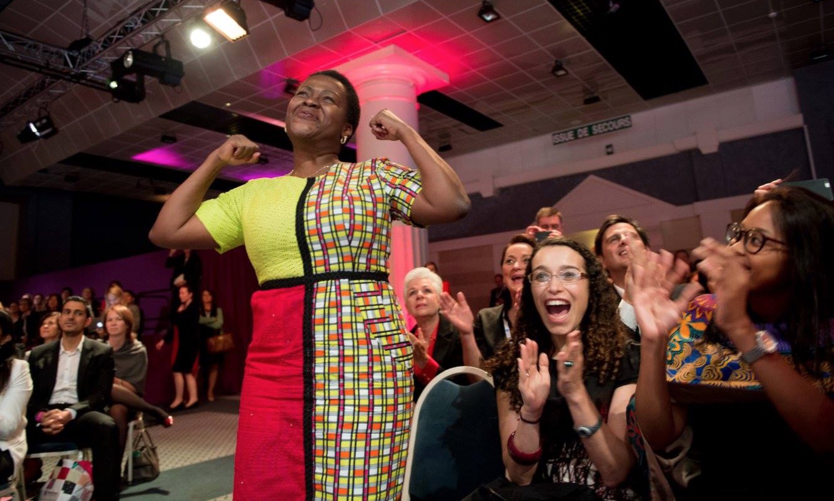 Chinwe Ohajuruka founder of Comprehensive Design Services at the 2015 Cartier Women's Initiative Awards Ceremony