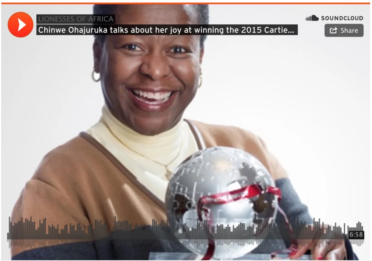 PODCAST: Chinwe Ohajuruka shares what winning the Cartier Women's Award means to her