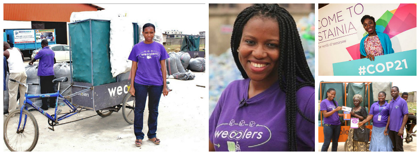 Bilikiss Abiola, founder and CEO of WeCyclers