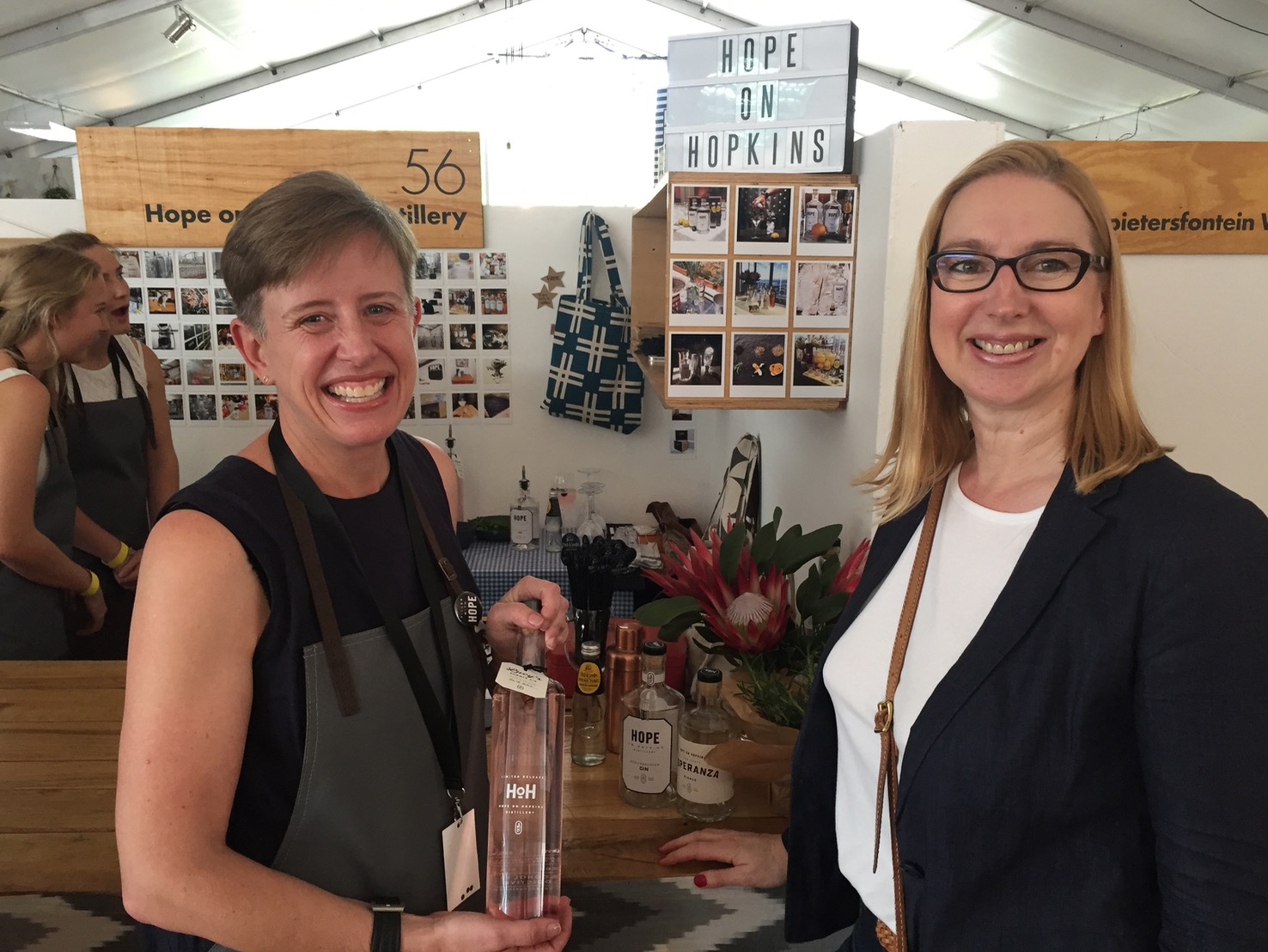 Gin lovers made a bee-line for the fabulous Hope on Hopkins Distillery exhibit, the brainchild of entrepreneurs Lucy Beard and her husband Leigh. This fabulous brand is creating some of the most memorable and delicious gins, all using South Africa's unique botanicals. 