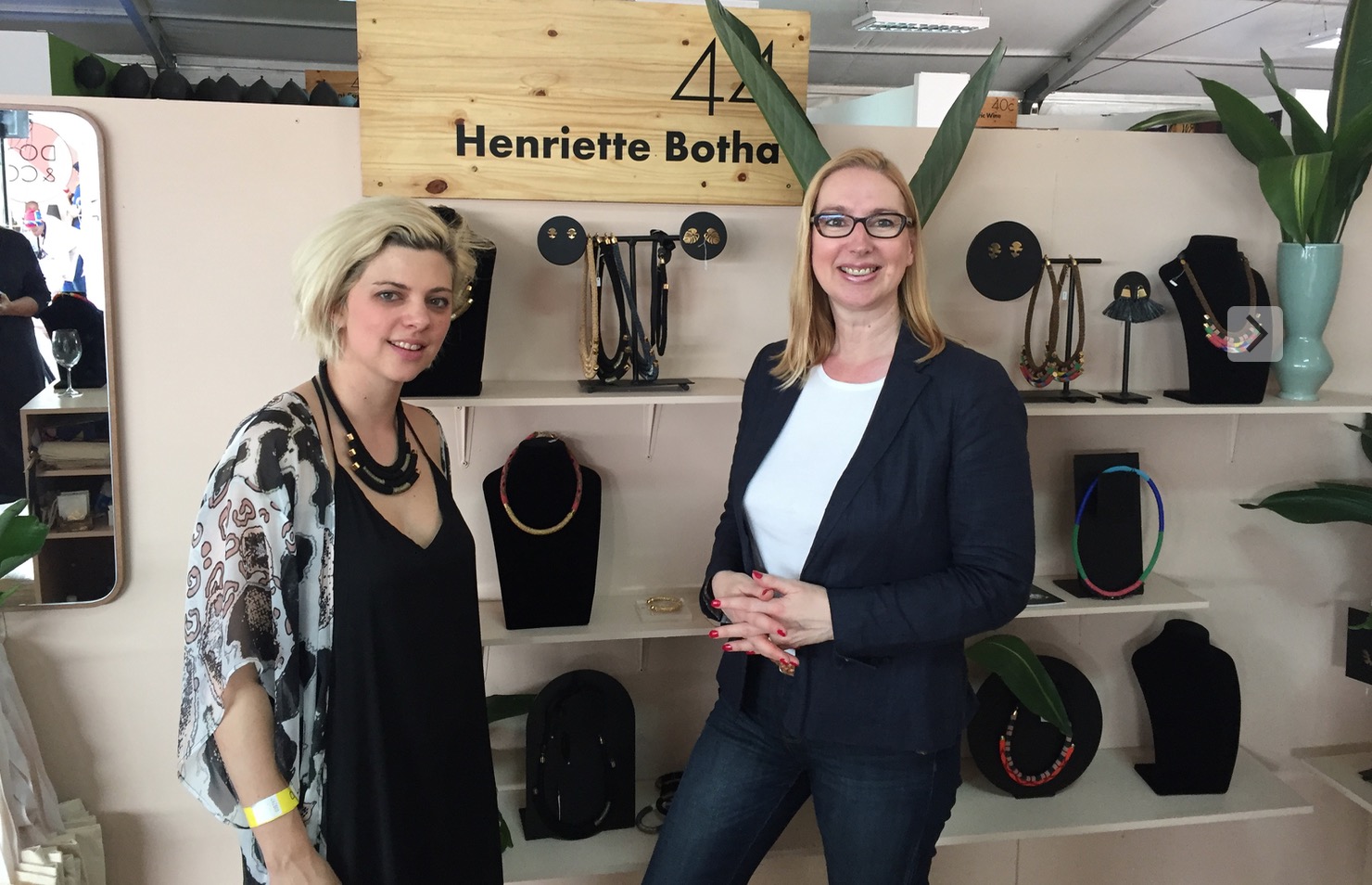 Jewellery lovers in search of unique pieces celebrating South Africa's wonderful beading and weaving heritage, but with a contemporary twist, headed to Henriette Botha 's display where they were treated to some of the most exquisite designs on offer.