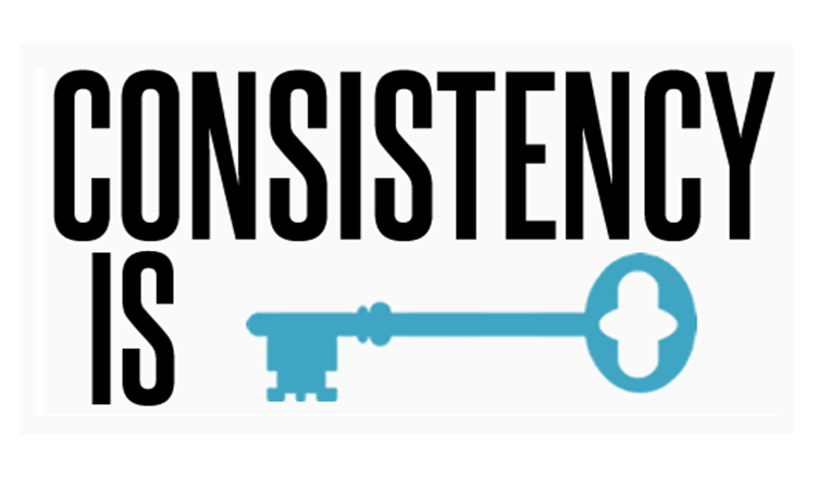 Being consistent is not about being perfect 