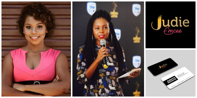 Judith Msonthi, a Malawian entrepreneur leveraging her talents as an MC and presenter to create a business