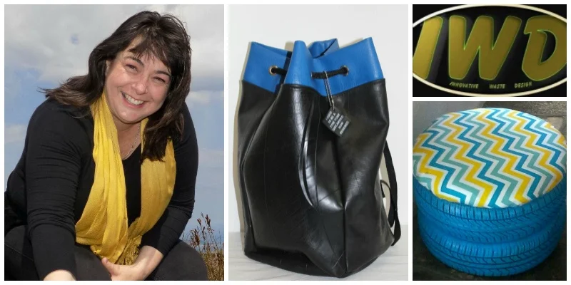 Colleen Deetlefs, a South African ecopreneur turning old tyres into beautiful and practical new products for people to love and use
