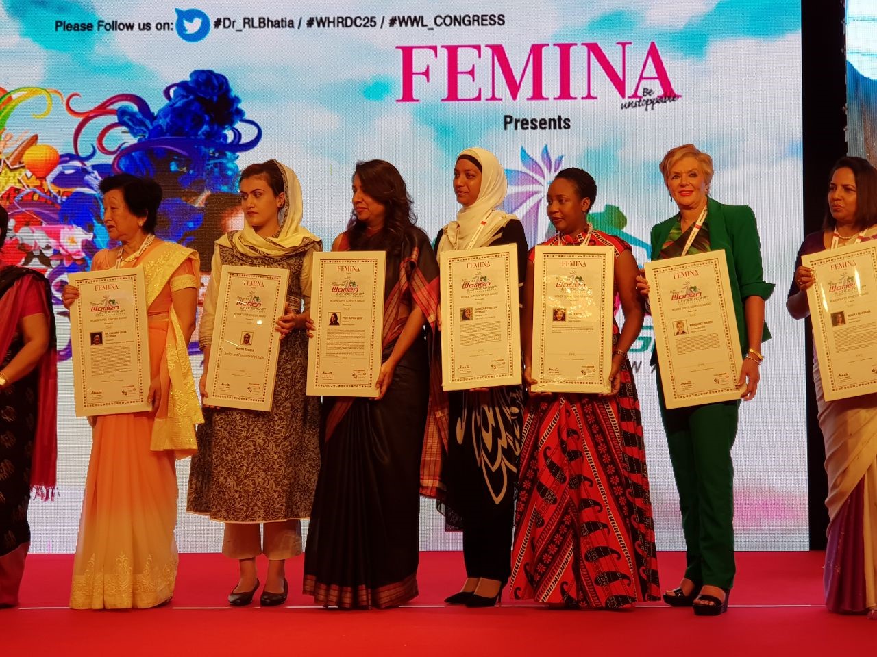 Margaret Hirsch with fellow awardees