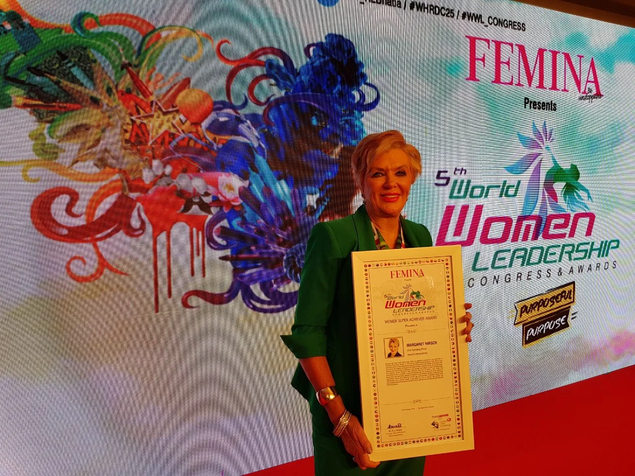Margaret Hirsch honoured with an international award for her work as an impactful social innovator