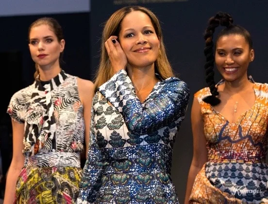 Hazel with models.jpg