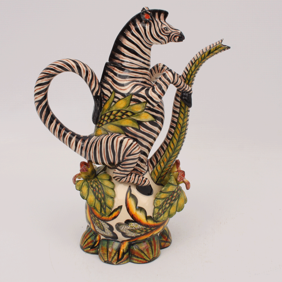 Ardmore: Zebra Teapot