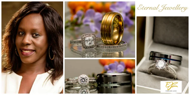 Chita Mumba Zulu, an entrepreneur creating beautiful, affordable engagement and wedding rings for Zambian couples