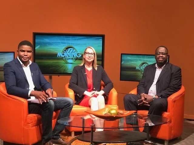 Melanie Hawken interviewed on Good Morning Namibia television show before the start of the UNESCO IPDC talks, speaking about women’s economic empowerment through entrepreneurship and access to the digital economy.