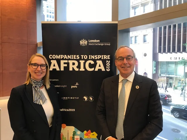 Melanie Hawken and Paul Lamontagne, Managing Director of FinDev Canada