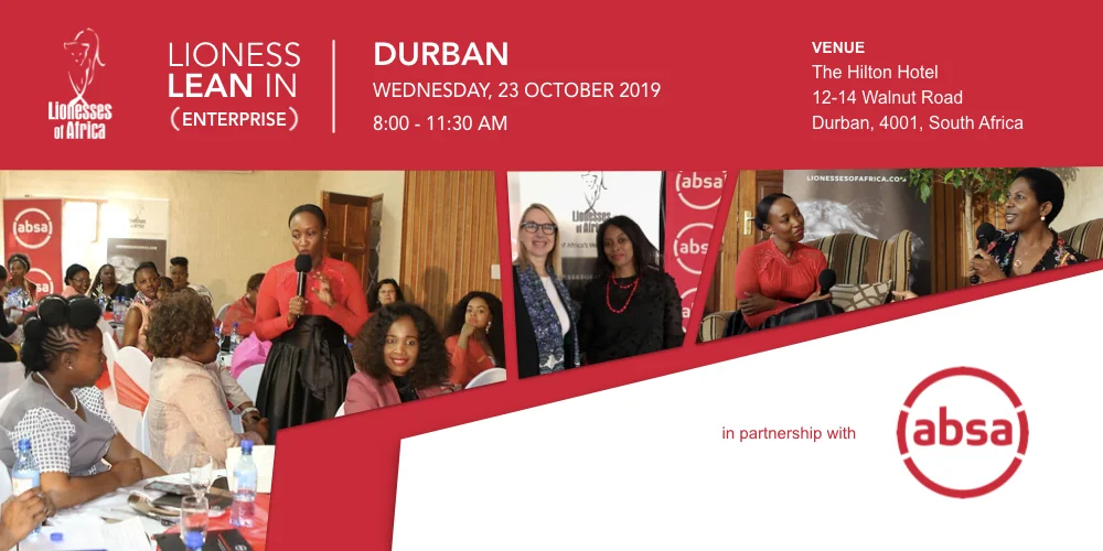 Lioness Lean In ENTERPRISE - Durban, South Africa, 23 October 2019