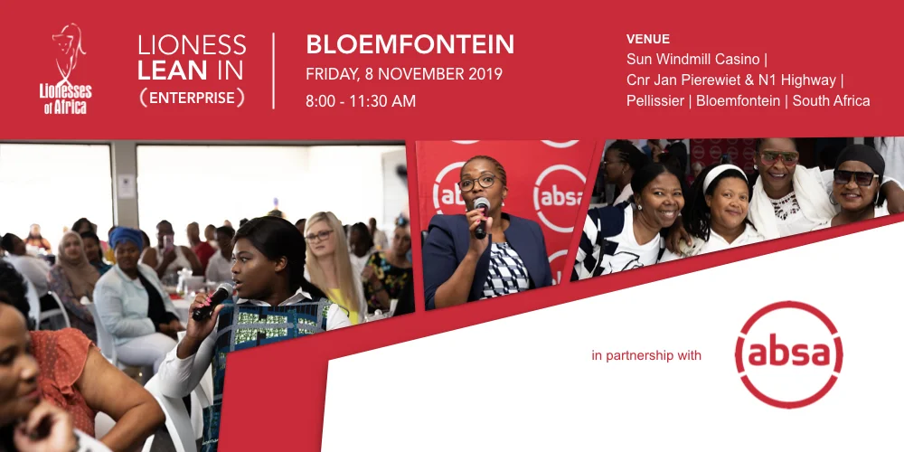 Lioness Lean In ENTERPRISE - Bloemfontein, South Africa, 8 November 2019