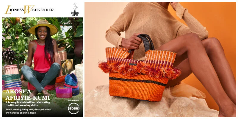 Akosua Afriyie-Kumi, a Ghanaian entrepreneur building a luxury, global handbag brand