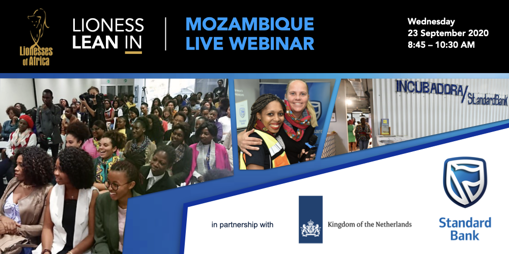 Lioness Lean In Live Webinar - Mozambique, 23 September 2020