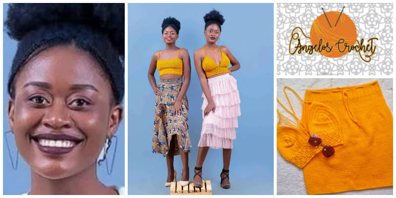 Angellah Manda, a Malawian entrepreneur who is turning crocheting into a clothing manufacturing business&nbsp;