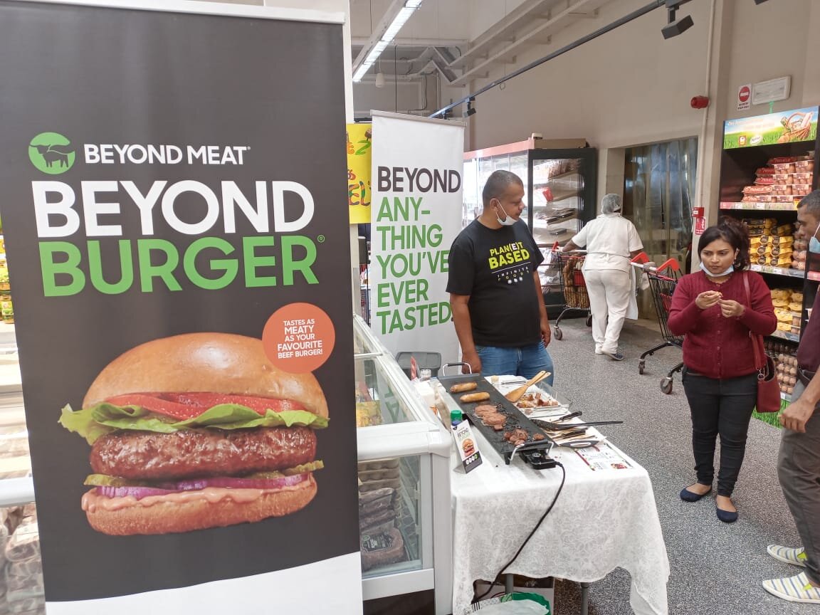 IF Team at Beyond Meat Tasting Mauritius.jpeg