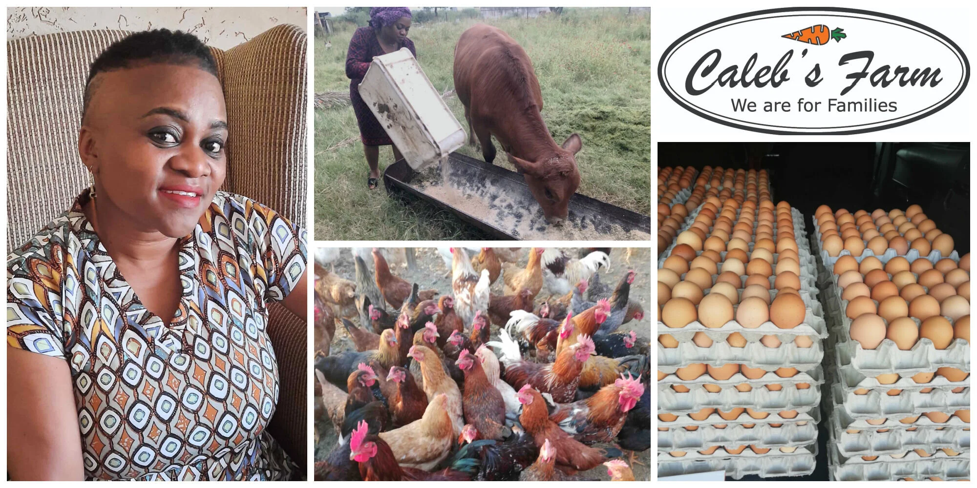 Gladys Kgorane, a South African agripreneur supplying farm fresh produce to her customers