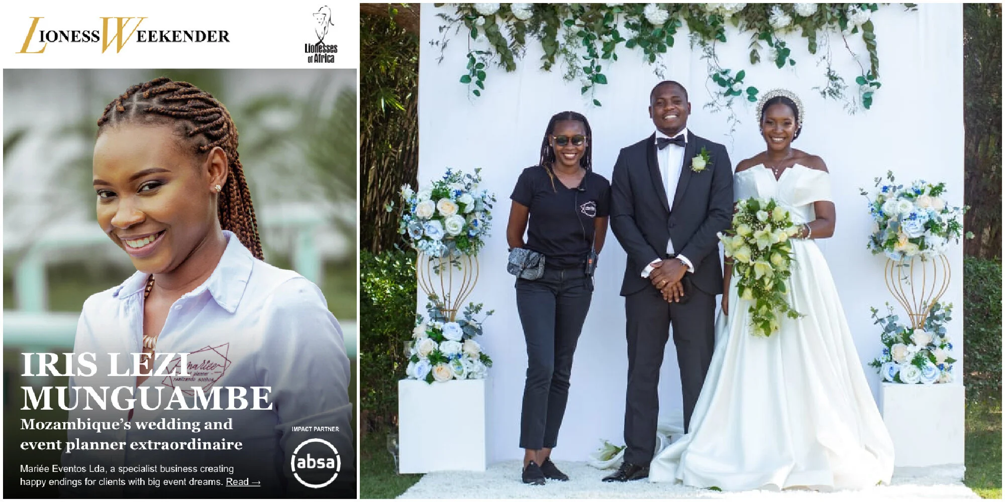 Iris Lezi Munguambe, Mozambique’s wedding and event planner extraordinaire