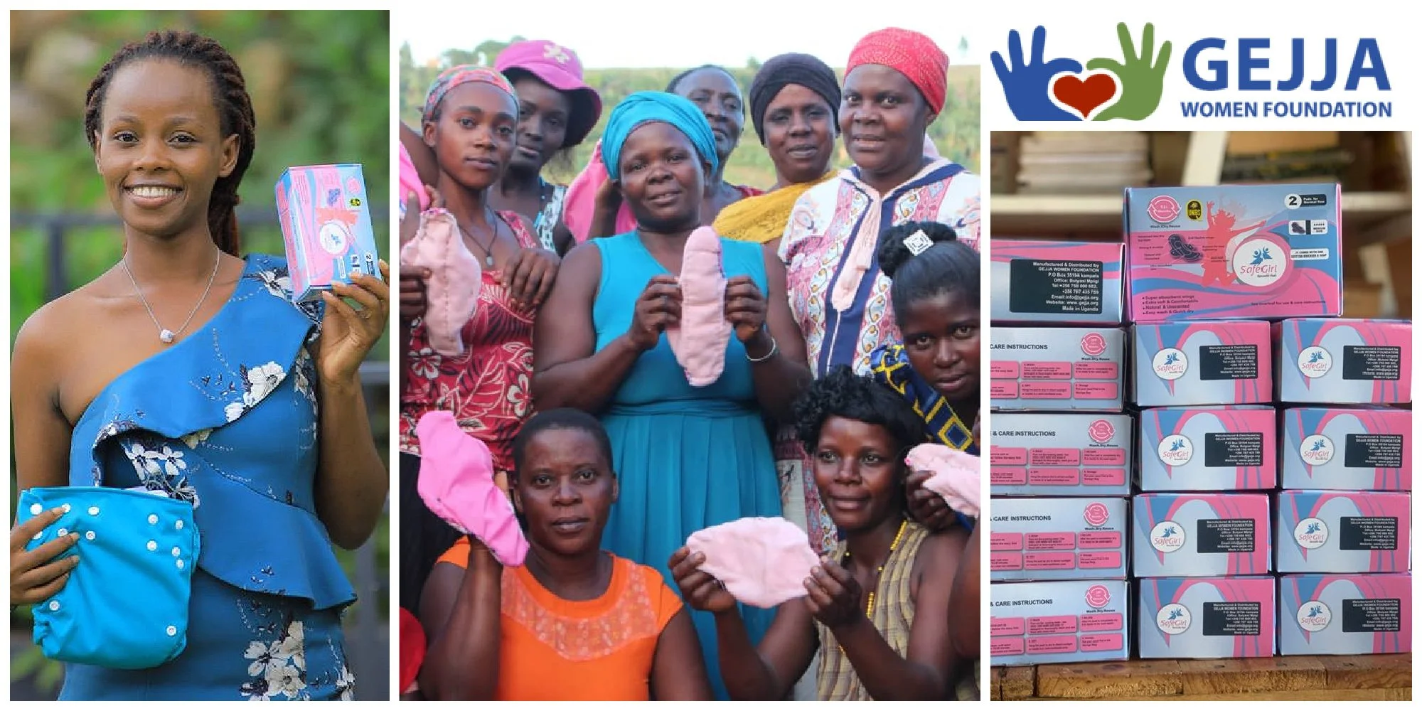 Catherine Nakayemba, a Ugandan entrepreneur manufacturing menstrual kits for rural women and girls