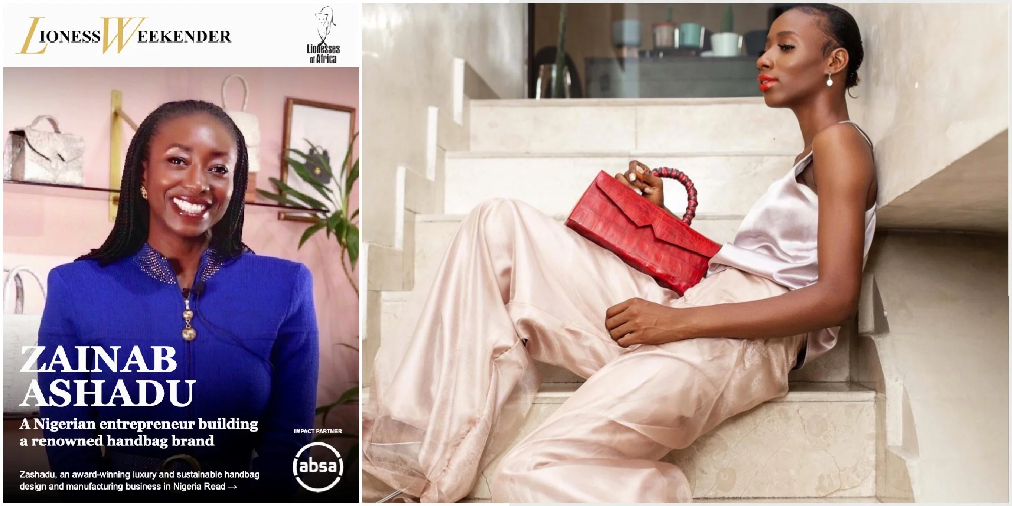 Zainab Ashadu, a Nigerian entrepreneur building a renowned handbag brand