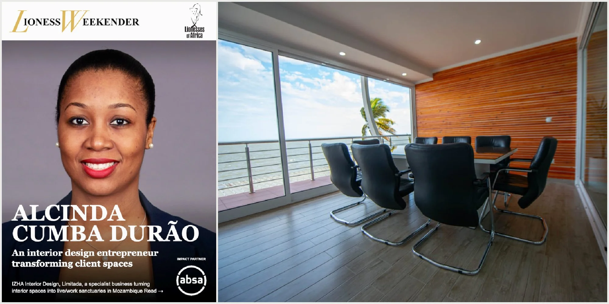 Alcinda Cumba Durão, an interior design entrepreneur transforming client spaces