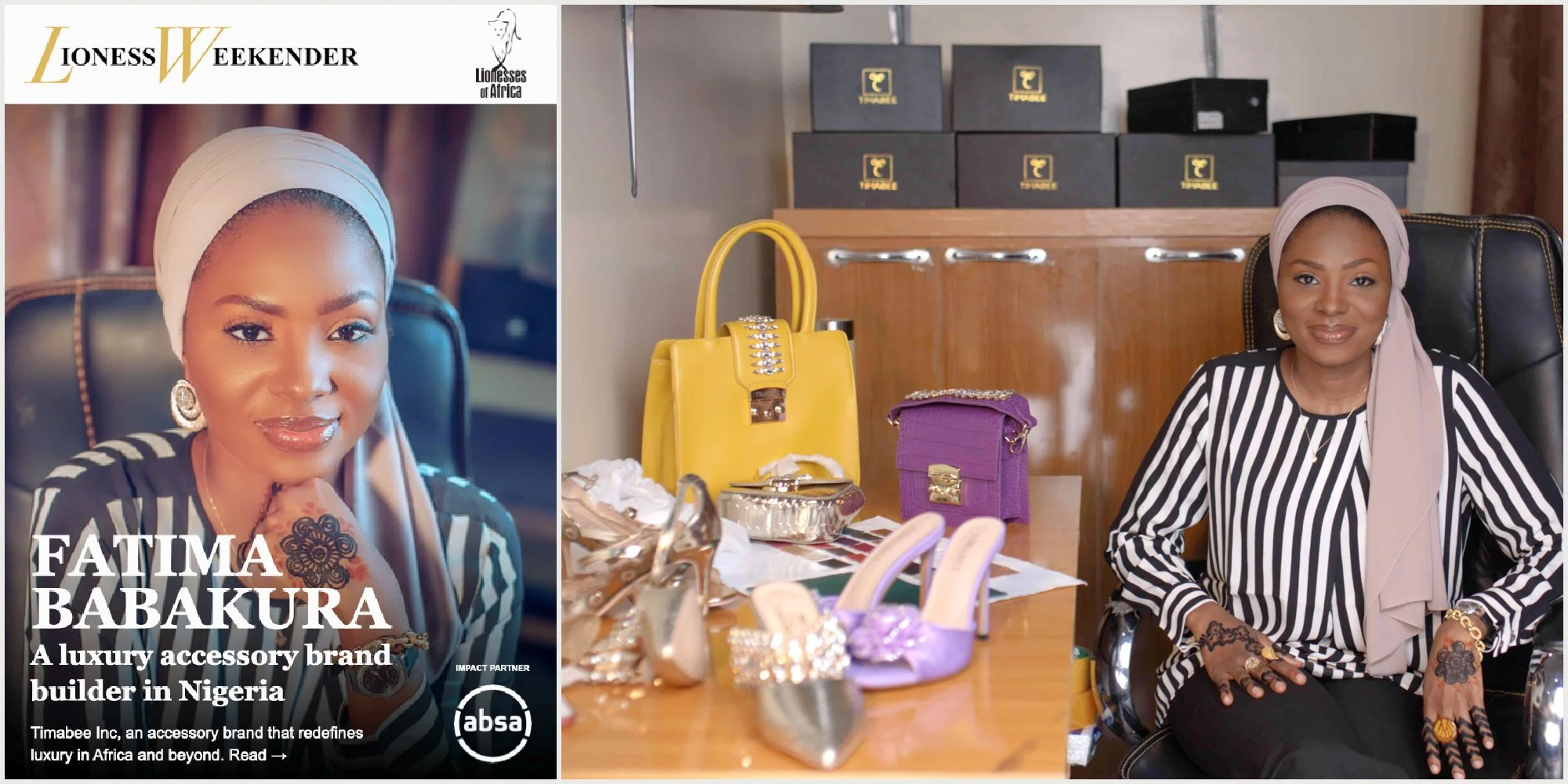 Fatima Babakura, a luxury accessory brand-builder in Nigeria