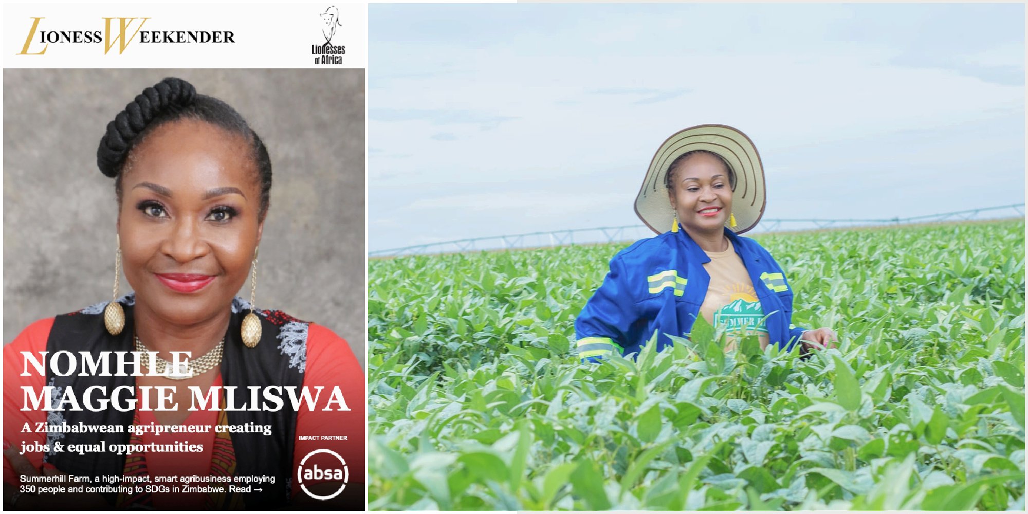 Nomhle Maggie Mliswa, a Zimbabwean agripreneur creating jobs &amp; equal opportunities