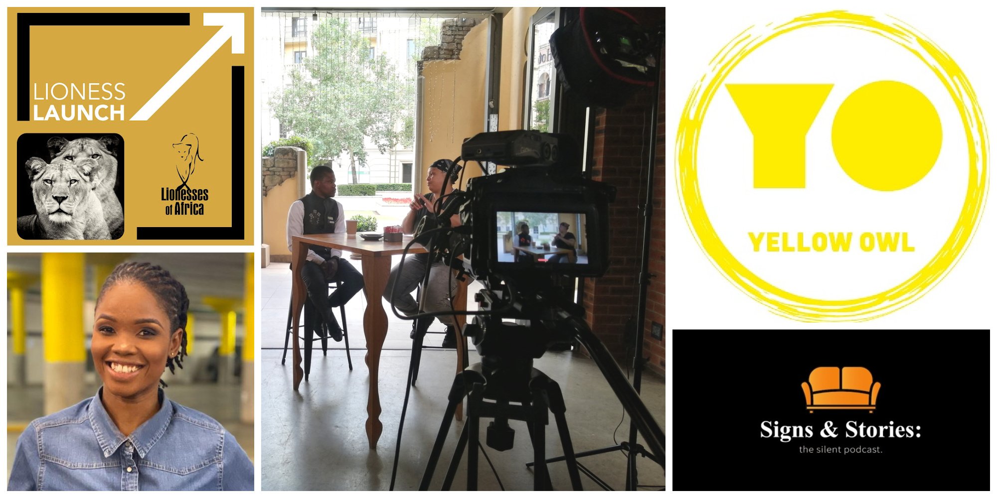 Lioness Launch / South Africa’s Yellow Owl launches a first-of-its-kind in South Africa silent podcast for both deaf and hearing audiences