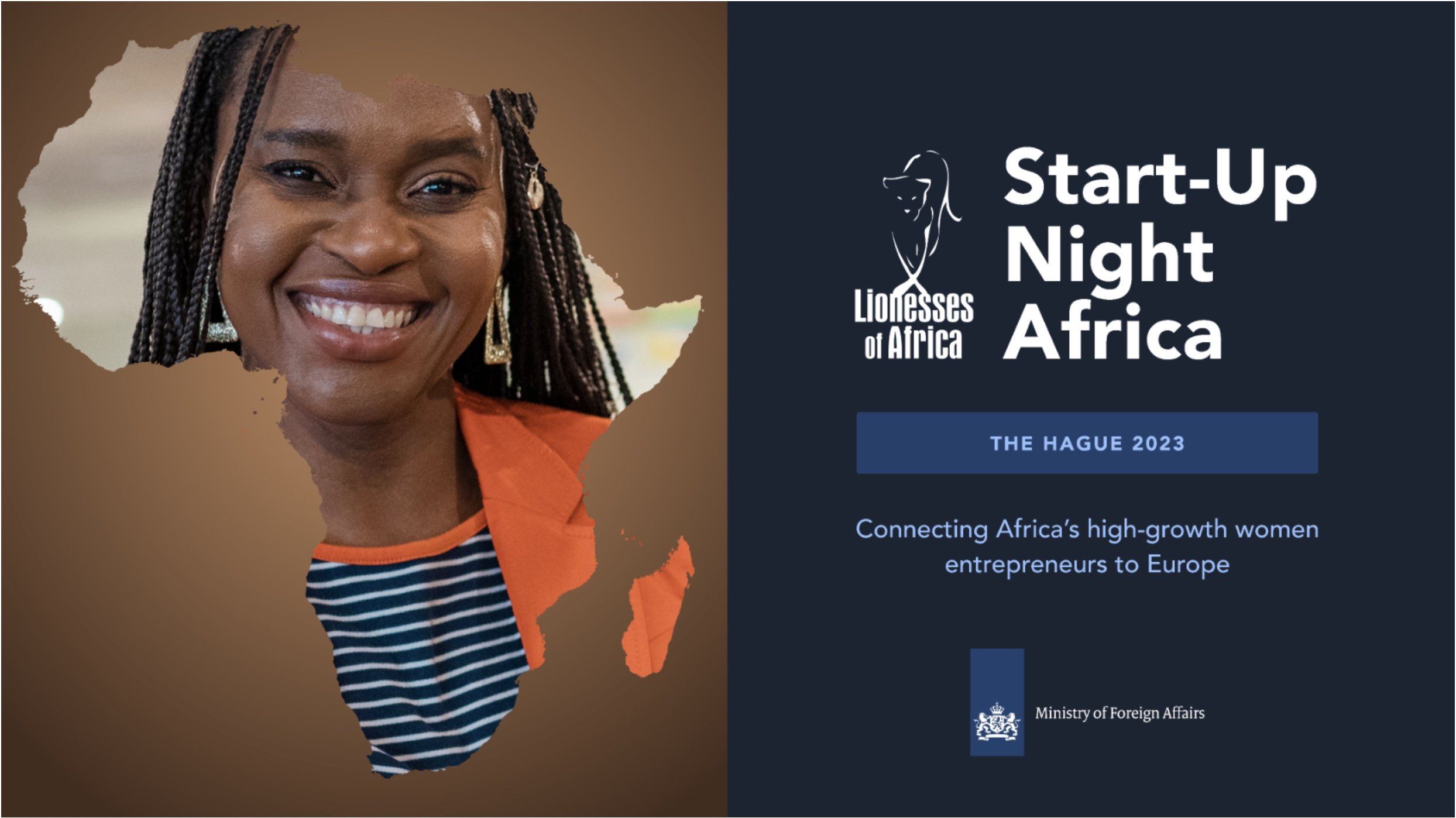 The Start-Up Night Africa event in The Hague “connecting Africa’s high-growth women entrepreneurs to Europe” 