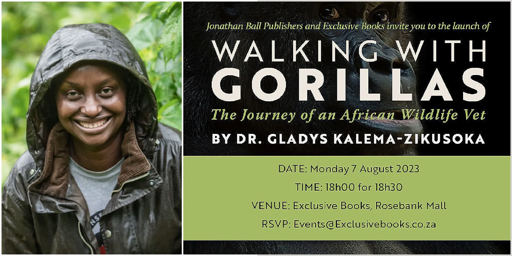 Lioness Launch / Dr. Gladys Kalema-Zikusoka, Uganda’s first wildlife veterinarian and social entrepreneur, visits South Africa to launch her new book